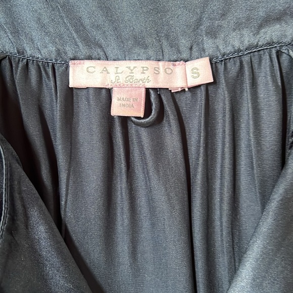 Calypso St. Barth Navy Midi Dress - Picture 4 of 5